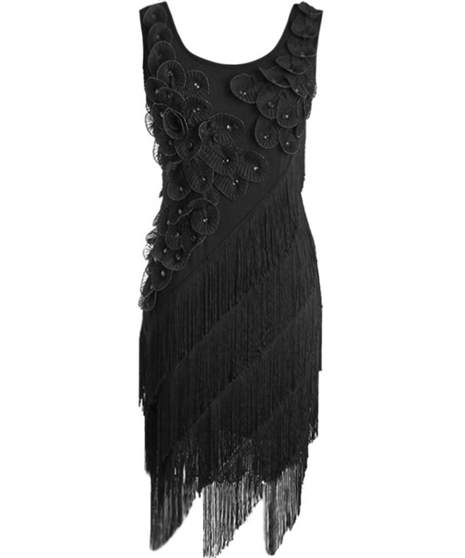 KAYAMIYA Womens Beaded Fringe Flapper