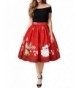 WLLW Vintage Christmas Pleated Flared