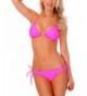 ToBeInStyle Womens Solid Triangle Bikini