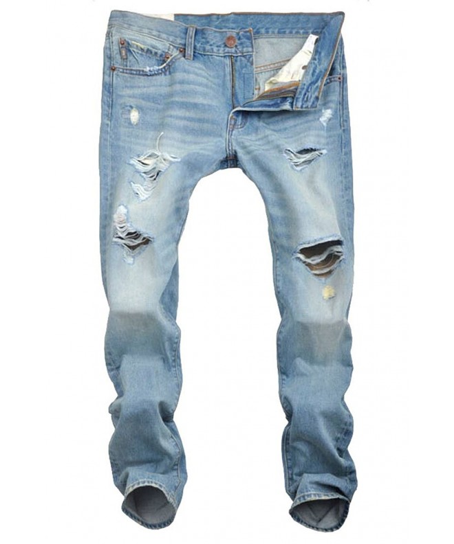 Sandbank Casual Washed Distressed Ripped