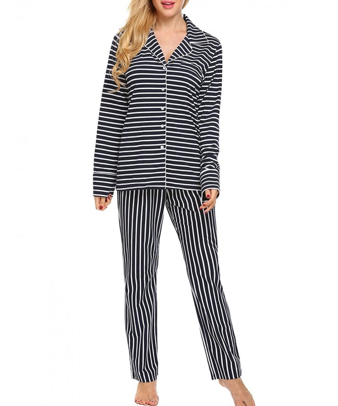 Vansop Striped Comfort Sleepwear X Small