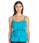 Caribbean Joe Womens Tankini Peacock