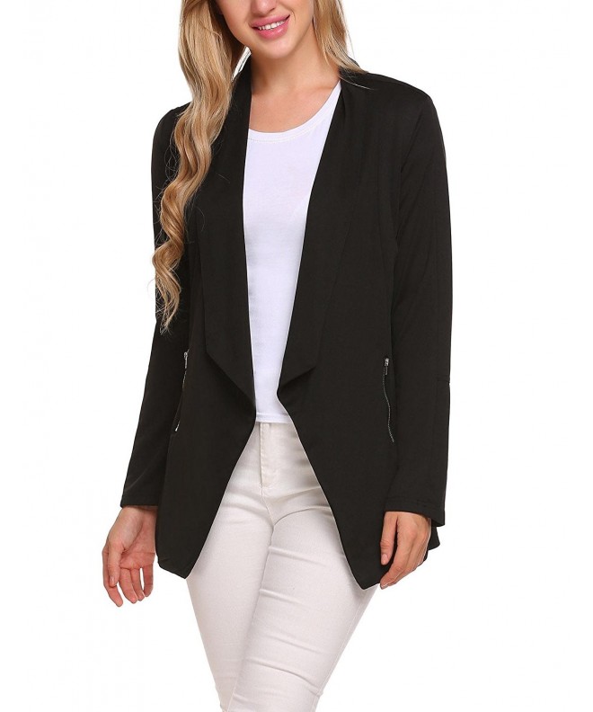 ELESOL Womens Boyfriend Blazer Tailored