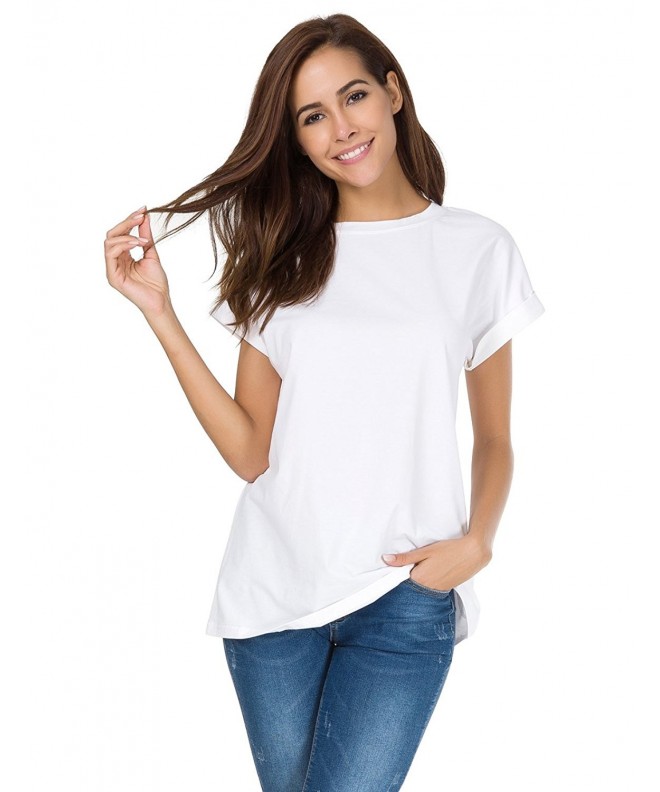 MSHING Womens Simple T shirt Summer