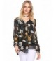 Venena Womens Floral Printed Chiffon