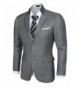 JINIDU Stylish Two Button Business Blazers