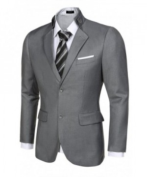 JINIDU Stylish Two Button Business Blazers