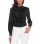 Hersife Sleeve Blouse Ruffle Button