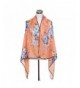 TrendsBlue Elegant Chiffon Floral Cardigan
