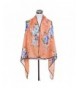 TrendsBlue Elegant Chiffon Floral Cardigan