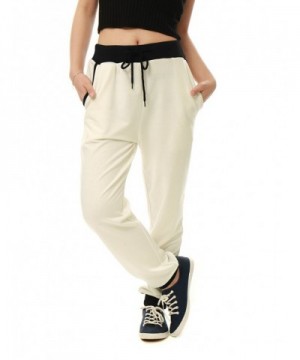 Allegra Pockets Tapered Drawstring Joggers