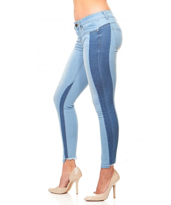 V I P JEANS Womens Frayed Light