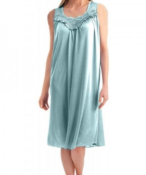 Sleeveless Lingerie Nightgown RobinsEggBlue 2X