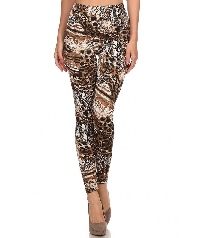 Womens Weather Legging Natural Leopard