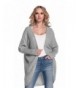 Glamour Empire Buttonless Cardigan Textured