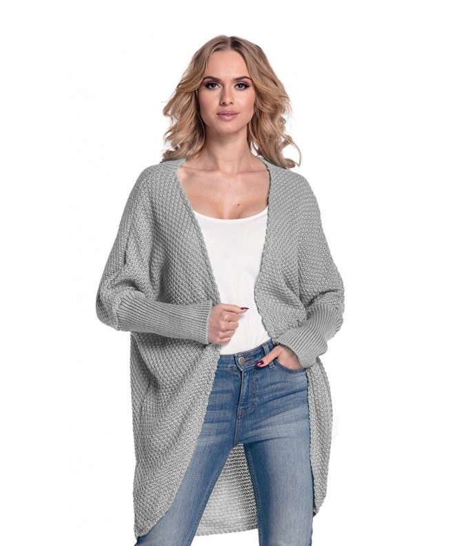 Glamour Empire Buttonless Cardigan Textured