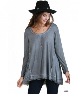 Umgee Womens Mineral Washed Sleeves