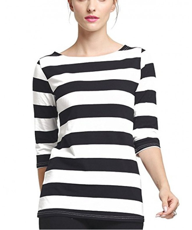 FELACIA Womens Elbow Sleeves Striped