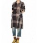 Mordenmiss Womens Casual Sleeve Tartan