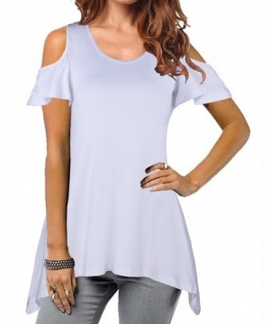 STYLEWORD Womens Shoulder Casual T Shirt