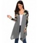 Beyove Womens Asymmetric Floral Cardigan