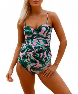 Shawhuwa Womens Flounce Tankini Swimsuit