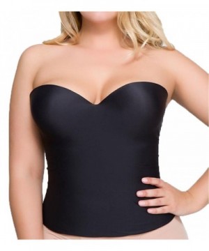 QT Strapless Convertible Bustier Black