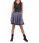 Style Flare Denim Skirt Brushed Blue 30