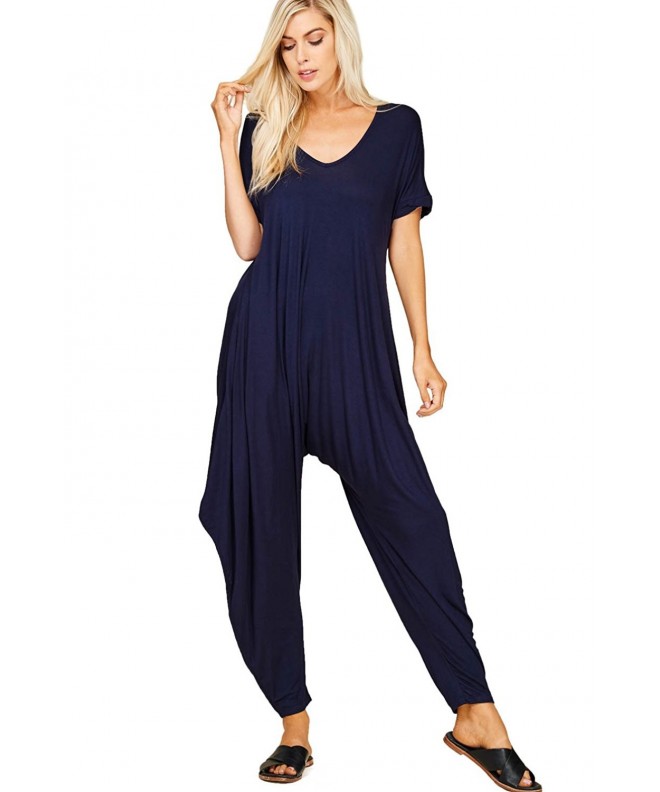 Annabelle Womens Sleeves Jumpsuits Pockets