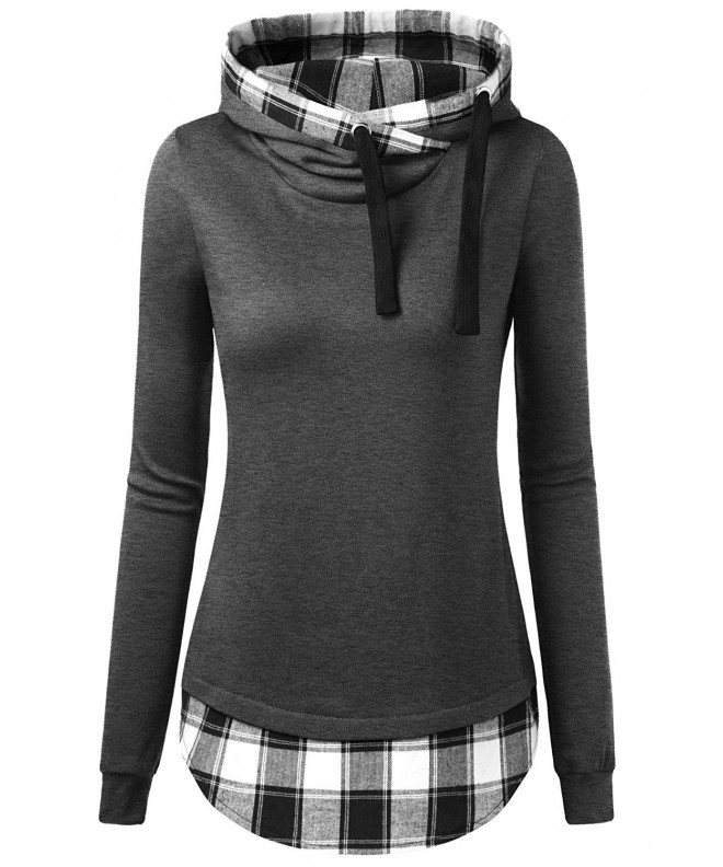 DJT Womens Funnel Contrast Pullover