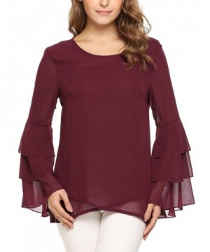 ELESOL Casual Chiffon Layered Blouse