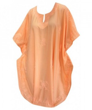 Women Embroidered Swimwear Beach Orange