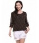 Beyove Casual Cuffed Sleeve Chiffon