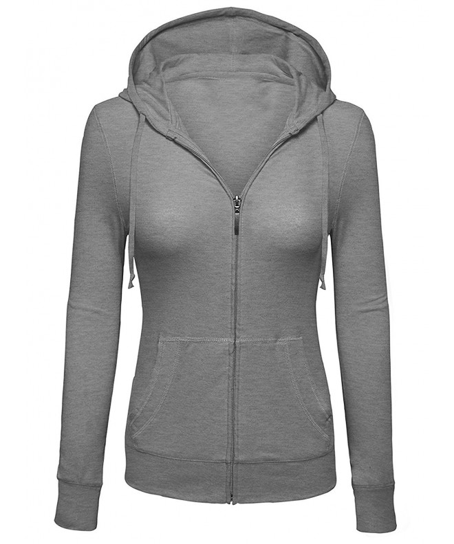 Womens Sleeve Hoodie Jacket Heather