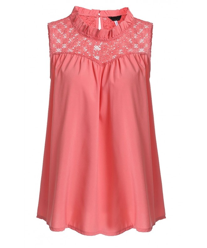 Womens Summer Sleeveless High Chiffon