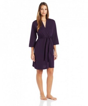 Jockey Womens Robe Eggplant Large