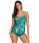 GRAPENT Overlay Printed Swimsuit Bathing