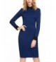 Zeagoo Womens Stand up Collar Bodycon