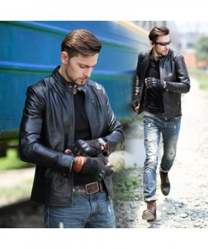 Men's Faux Leather Coats Outlet Online