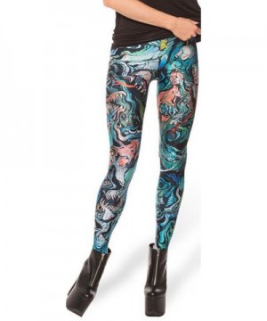 Thenice Womens Stretchy Leggings Mermaid