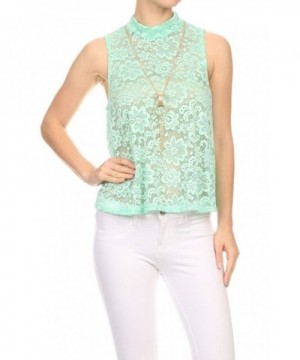 ShoSho Womens Crochet Shoulder Blouses