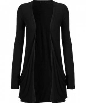 Meaneor Womens Pockets Flyaway Cardigan