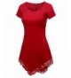 Doublju Asymmetrical Tunic Dress SCARLET