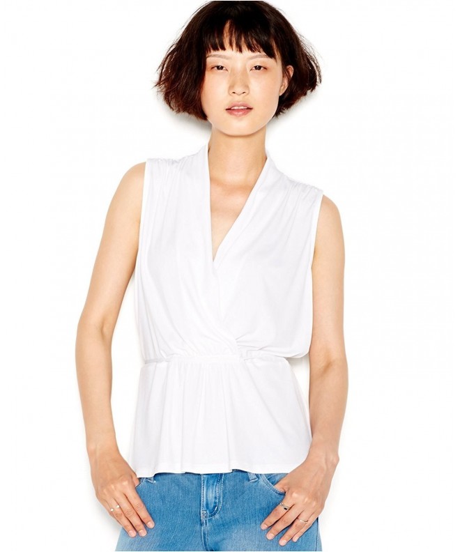 Bar III Womens Sleeveless Blouse