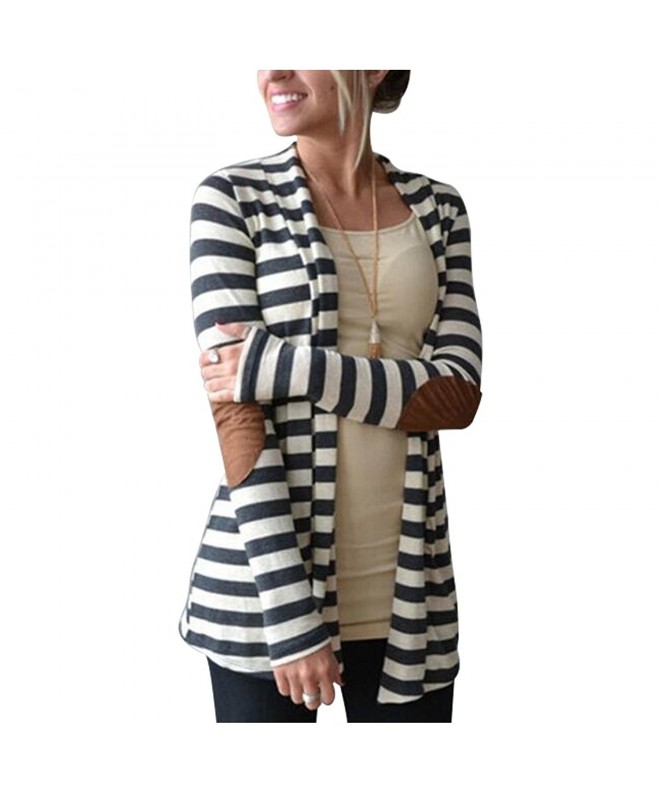 Aifer Womens Striped Sweater Cardigan