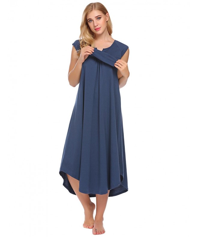 Langle Cotton Womens Nightgown Sleepwear