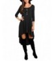 Women Asymmetrical Loose Sleeve Round