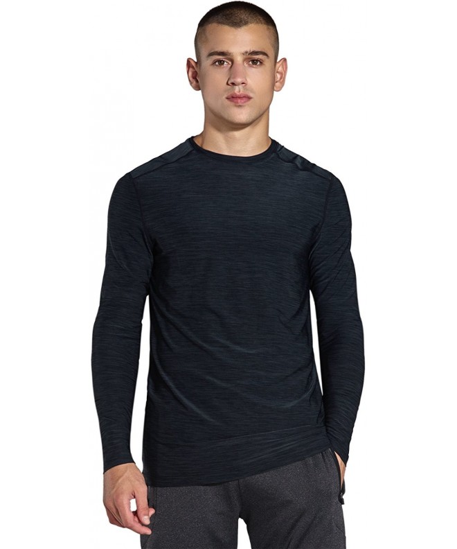 Mens Long Sleeve T Shirts - Black - CS1879CA8L3