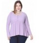 Grayson Shop Babydoll Henley Lavender