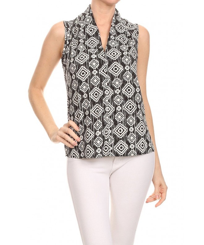 ReneeC Womens Sleeveless Office Blouse